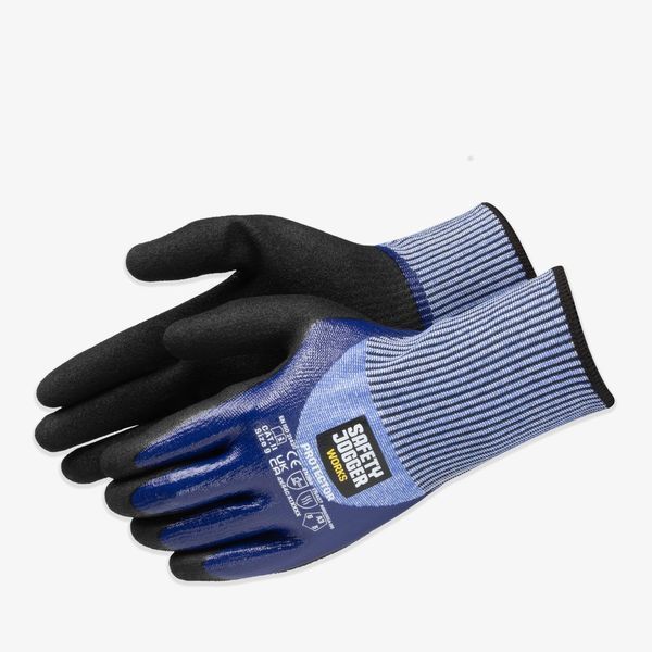 Рукавички від порізів Safety Jogger PROTECTOR, подвійне нітрилове покриття, 8 PROTECTOR0758 фото