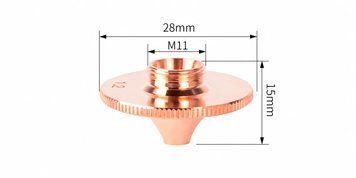 Сопло одинарне Raytools D28-M11, 1.2 мм 120GJT7112 фото