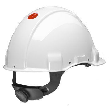 Каска захисна 3M G3001 діелектрична 1000 В, без вентиляції, біла (G3001MUV1000V-VI) 7100033247 фото