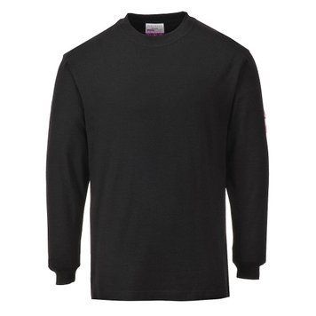 Футболка огнестойкая Portwest FR11 Modaflame Knit, черная, S FR11BKRS фото