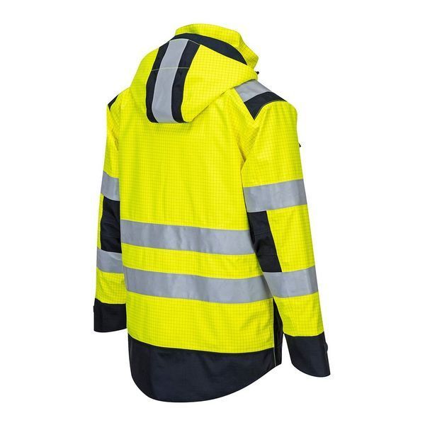 Куртка сигнальна вогнестійка Portwest MV70 Modaflame Rain+, M MV70YNRM фото