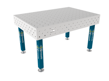 Стіл зварювальний PLUS INOX 1500x1000 мм, 16 мм, 100x100, стаціонарний 16_100x100_S_INOX_PLUS_150x100 фото